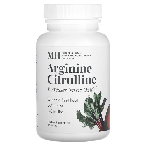 Michael's Naturopathic, Arginin Cytrynian, 45 tabletek