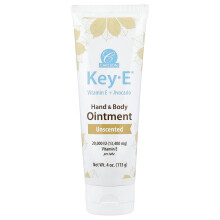 Carlson, Key-E Hand- & Körpercreme, Unparfümiert, 4 oz (113 g)