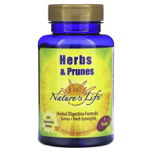 Nature's Life, Kruiden & Pruimen, 250 Vegetarische Tabletten