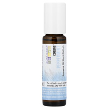 Aura Cacia, Essential Oil Blend, Cooling Roll-On, Peppermint, 0.31 fl oz (9.2 ml)