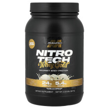 MuscleTech, Nitro Tech, 100% Whey Gold, Crema de Vainilla Francesa, 2 lbs (907 g)