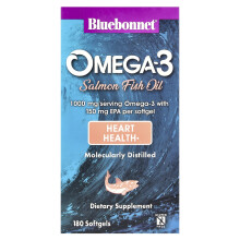Bluebonnet Nutrition, Omega-3-Salmon-Fischöl, 1,000 mg, 180 Softgels