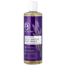 Dr. Jacobs Naturals, Plantenbaseren Rijke Castille Body Wash, Lavendel Essentiële Olie, 16 oz (473 ml)