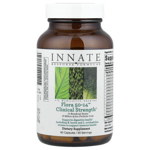 Innate Response Formulas, Flora 50-14, Clinical Strength, 60 Kapsułek