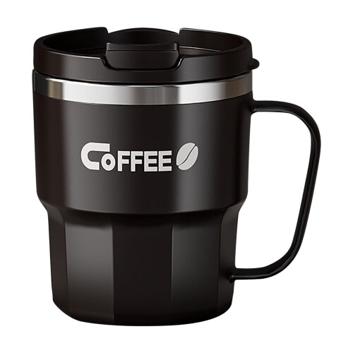 Mug à café en acier inoxydable à double paroi de 400 ml 1