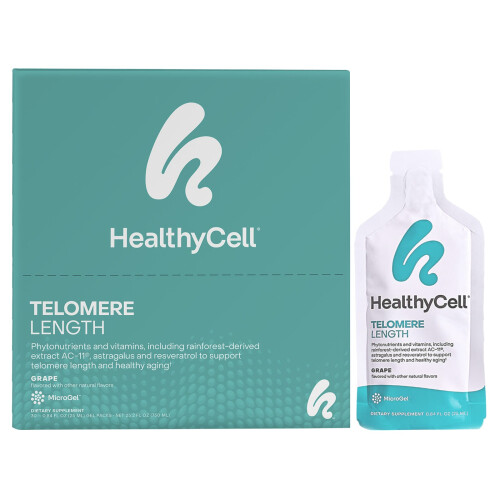 HealthyCell, Διάρκεια Τηλεμερών, Grape, 30 Γελοχυμένα Πακέτα, 0.84 fl oz (25 ml) Each