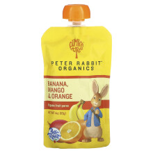 Pumpkin Tree Organics, Purea di Frutta Organica Banana, Mango e Arancia, 4 oz (113 g)