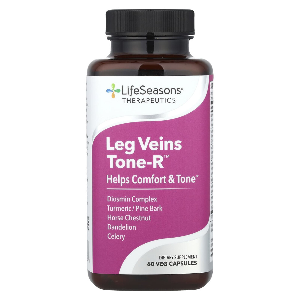 Lifeseasons , Therapeutics, Leg Veins Tone-R, 60 Veg Capsules
