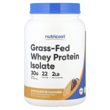 Nutricost, Grass-Fed Whey Eiwit Isolaat, Chocolate PB , 2 lb (907 g)