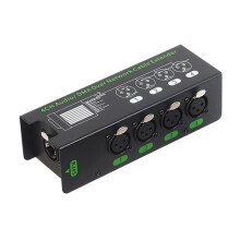 4CH 3 Pin Audio/DMX over Network Cable Extender DMX512 Network Signal Extender XLR to RJ45 Ethernet Adapter XLR-Female