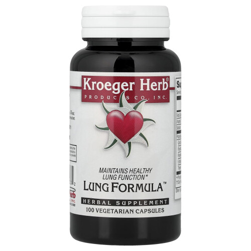 Kroeger Herb Co, Lung Formula, 100 Vegetarian Capsules