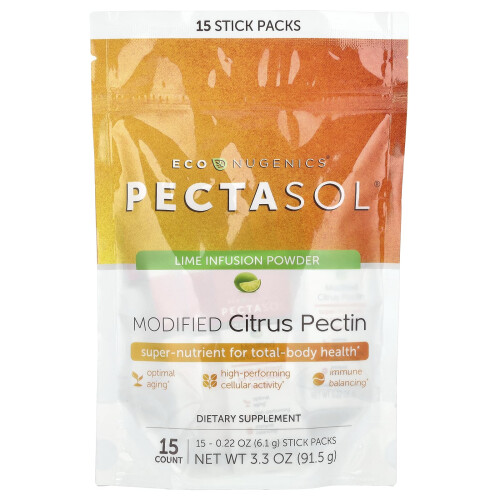 Econugenics, PectaSol Modified Citrus Pectin, 15 Bustine, 0.22 oz (6.1 g) Ogni