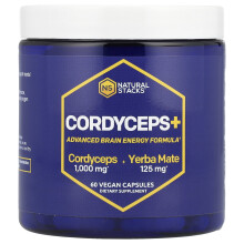 Cordyceps+ Natural Stacks, 60 wegańskich kapsułek
