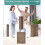 Room Divider Brown3-Panel Freestanding Privacy Screen 5