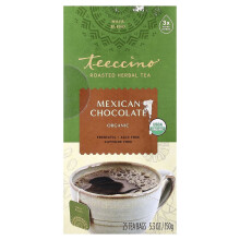 Teeccino, Biologische Gebakken Kruiden Thee, Mexicaanse Chocolade, Koffievrij, 25 Theezakjes, 5,3 oz (150 g)