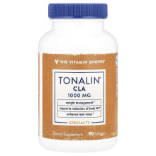 The Vitamin Shoppe, Tonalin CLA, 1.000 mg, 90 Zachte capsules