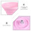 Suporte de plástico rosa para bolo, ideal para decoração de festas de casamento, com grande capacidade e design reutilizável de 7,5 polegadas (19 7