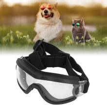 Windproof Dog Goggles UV Resistant Plastic Transparent Lens for Outdoors