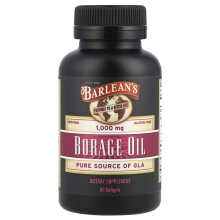 Barlean's, Óleo de Borraja, 1,000 mg, 60 Softgels