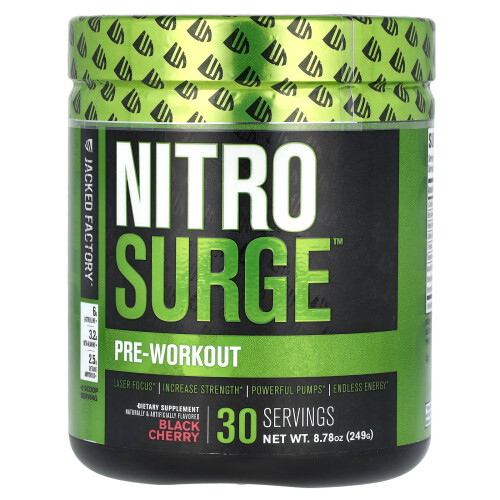 Nitro Surge Pre-Workout Black Cherry 8.78 oz (249 g)