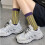 Retro-gestreifte Sportsocken für Damen, 3 oder 6 Paar 5