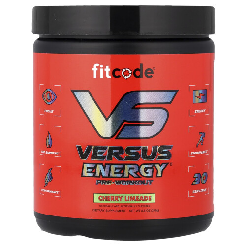 fitcode, Versus Energy Pre-Workout, Cherry Limeade, 8.8 oz (249 g)