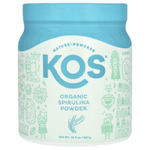 KOS, Organische Spirulina poeder, 13.5 oz (381 g)