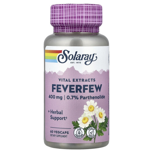 Solaray, Κρίσιμες Εξαγωγές, Φεβρέφου, 400 mg, 60 Βοτάνια Καψούλες