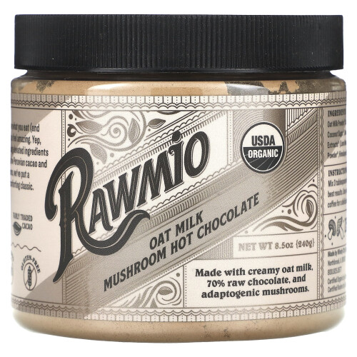 Rawmio, Γάλα Ορzech από Μύκητες Σοκολάτα, 8,5 oz (240 g)