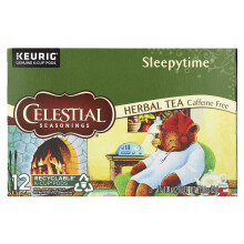 Celestial Seasonings, Chá Herbal, Sleepytime, Sem Café, 12 Pods K-Cup, 1.1 oz (32 g)
