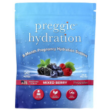 Preggie, Hydratation, Gemischte Beere, 20 Packungen, 0,14 oz (4 g) Jeder