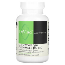 DaVinci Laboratories of Vermont, Coenzim Q10 Chewmelt, 100 mg, 60 Tablete de Masticare Ușor