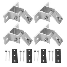 Aluminum Alloy Solar Mounting Z Bracket Corrosion Free Wind Resistant Shock Proof Sturdy Structure Easy Assembly For Rvs Trailers Boats Yachts Off