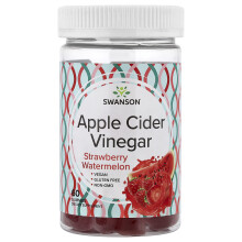 Swanson, Äppelcider Vinäger Gummies, Jordgubbs Vattenmelon, 60 Gummies