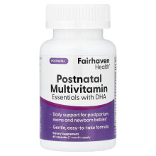 Fairhaven Health, Postnatale Multivitamine mit DHA, 60 Kapseln