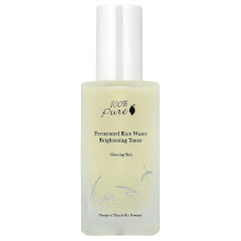 100% PURE, Fermentowana Woda Ryżowa, Toner Oświecający, 3,3 fl oz (100 ml)