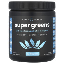 NutraChamps, Super Groenten, Met Superfoods, Probiotica & Enzymen, Tropisch, 8,87 oz (249 g)