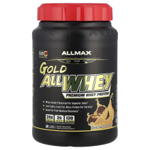 ALLMAX, Gold AllWhey, Proteina de lapte 100% Premium, Chocolată cu unt de mărci, 2 lbs (907 g)