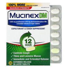 Mucinex DM, 28 förlängda frisläppande tabletter