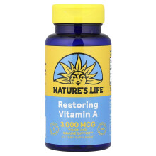 Nature's Life, Vitamin A, 3,000 mcg (10,000 IU), 100 Kapslar