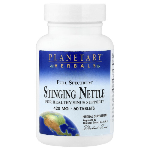 Planetary Herbals, Full Spectrum Stinging Nettle, 420 mg, 60 Tablets