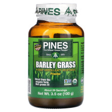 Pines International, Pulbere de Iarbă de Orz, 3.5 oz (100 g)