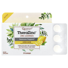 Quantum Health, TheraZinc, Immune Support, Lemon, 24 Lozenges