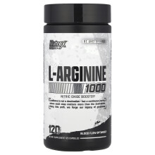 Nutrex Research, L-Arginiini 1000, 120 Kapseli (500 mg per Kapseli)
