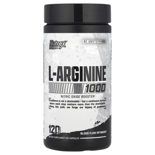 Nutrex Research, L-Arginin 1000, 120 Capsuler (500 mg per Capsule)