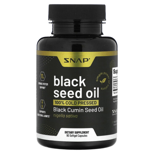 Snap Supplements, Μαύρη Σπάνια Οϊλ, 90 Softgel Capsules