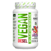 PERFECT Sports, Diesel, Vegan, 100% plantaardige eiwitverbinding, Very Berry Splash, 1,5 lb (700 g)