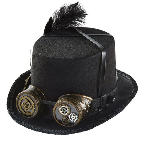 Καπέλο Steampunk Καπέλο Steampunk Time Party Καπέλα Steampunk για άνδρες με γυαλιά Αξεσουάρ Steampunk 2