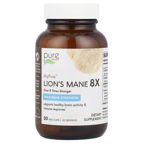 Lion's Mane 8X, Fortaleza Máxima, 30 Vegi-Caps