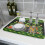 St. Patrick's Day kabouter afdroogmat groen geruit 18x24 6
